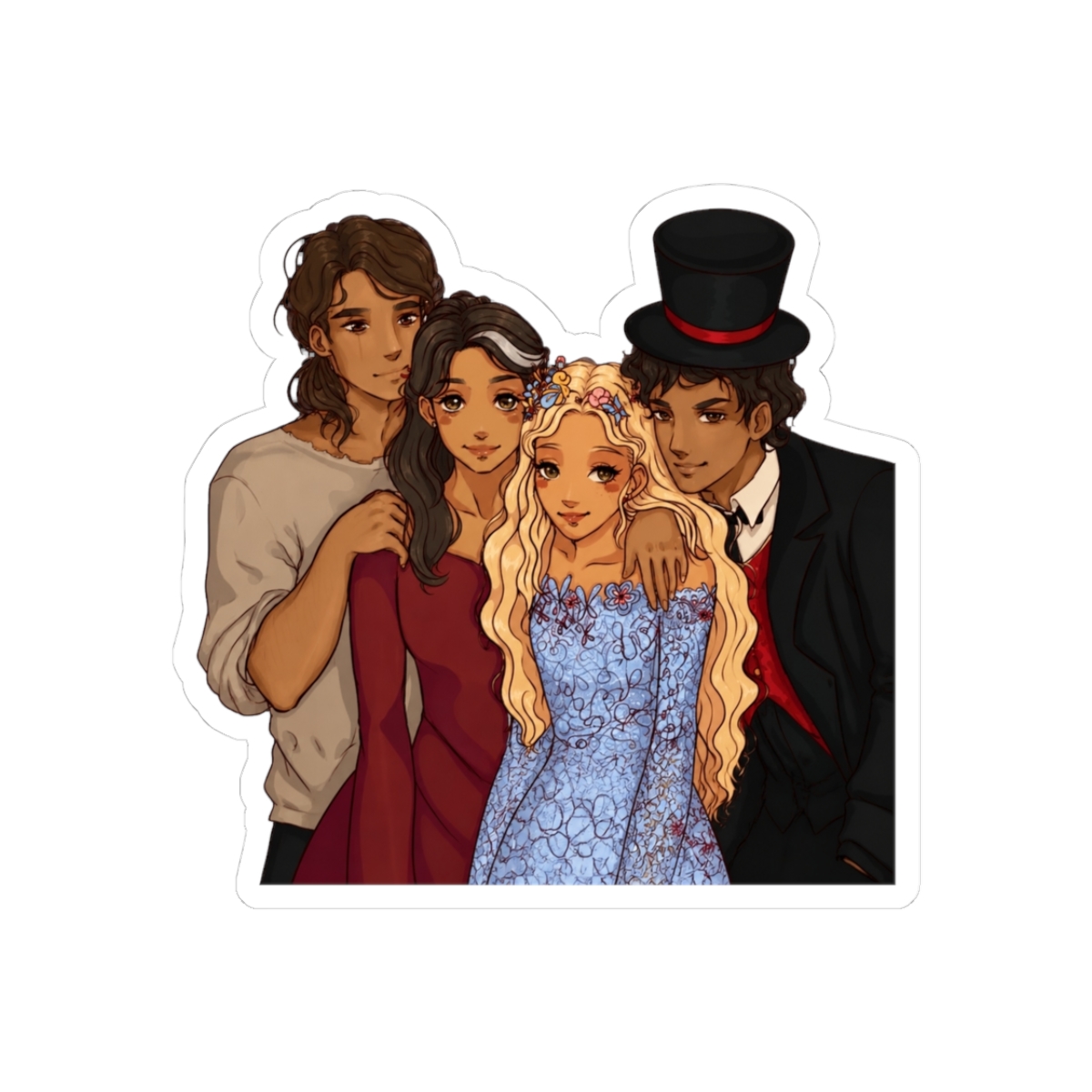 Caraval Squad (no background) | Stephanie Garber