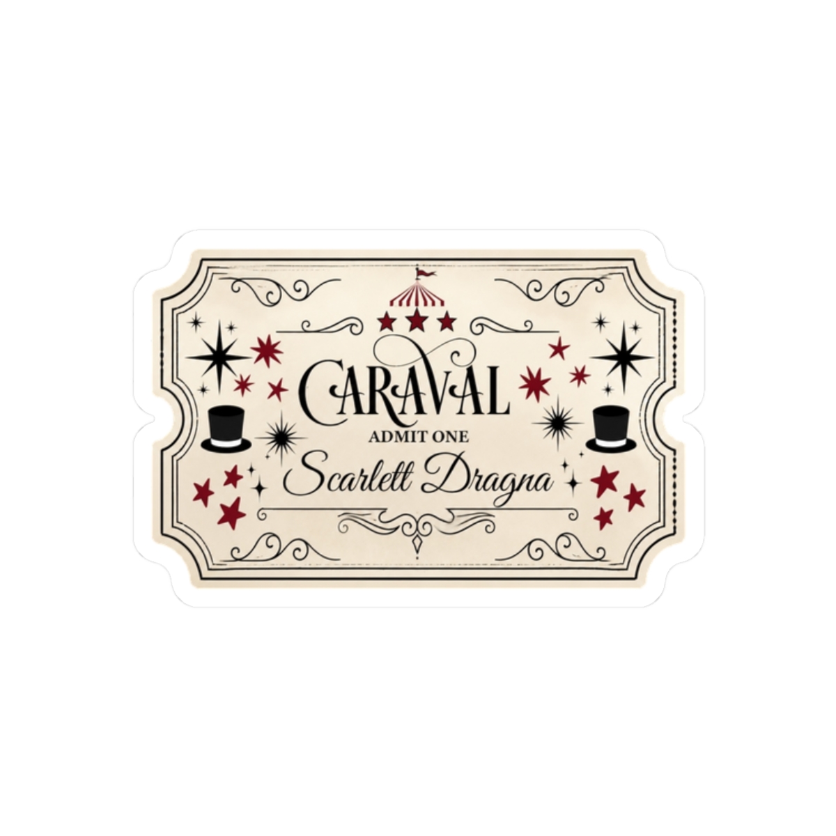 Caraval Ticket | Stephanie Garber - alternate angle 3, merchandise