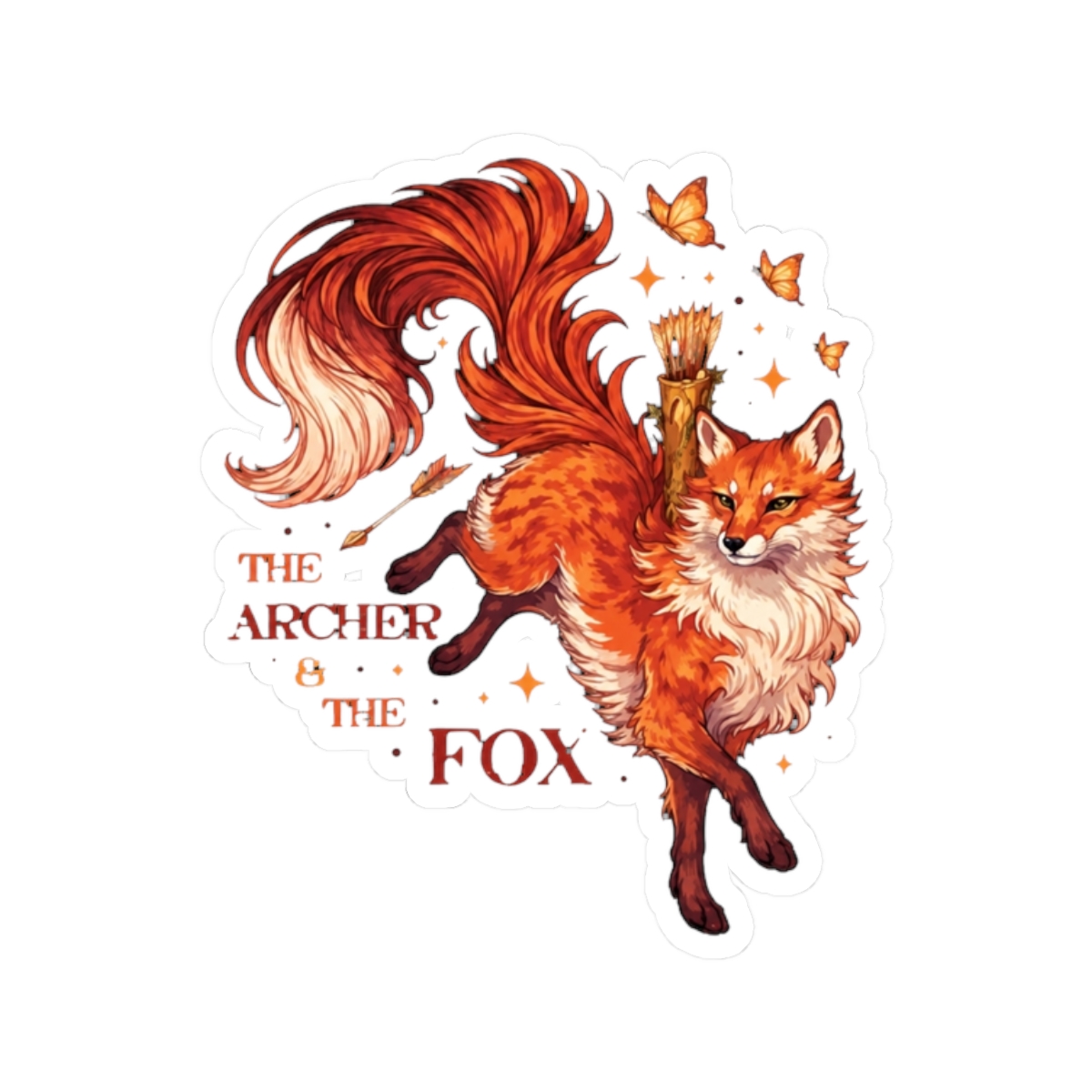 Ballad of the Archer and the Fox - Once Upon a Broken Heart, Stephanie Garber Sticker - alternate angle 3, merchandise